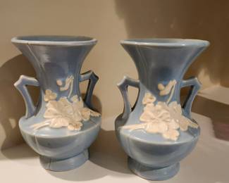 2 Weller vases
