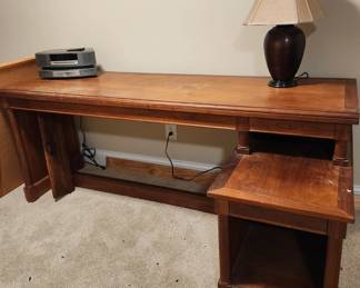 large wood desk