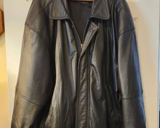 Leather Mens coat