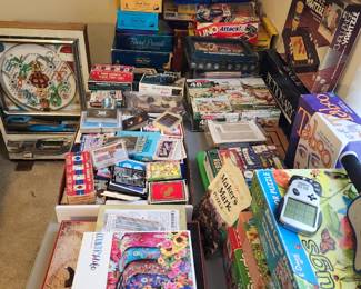 Tons of games, puzzles, cards, etc.