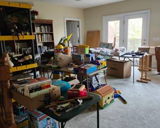 Books, toys, etc.