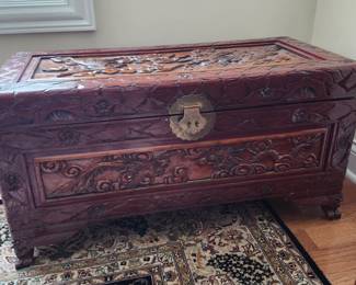 Very ornately carved chest