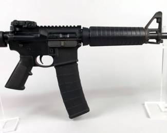 Smith & Wesson M&P-15 5.56 Nato Rifle SN# TV27708, Flip Up Peep Sight, Adjustable Stock