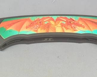 Rebel Edge Dragon's Fury Oversized 2-Blade Folding Knife, 7.5" Blades