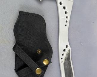  Master Cutlery Delta V Combat Series War Hawk Hatchet With 2 Double Edged Blades, With Nylon Sheath 