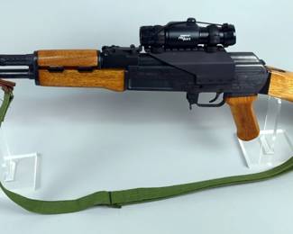 Norinco/ KSI Mak-90 Sporter 7.62x39 Rifle SN# 9315365, Tasco Pro Point Red Dot, Canvas Strap, 2 Total Mags, Includes Additional Stock Parts, Manual, And More, In Box