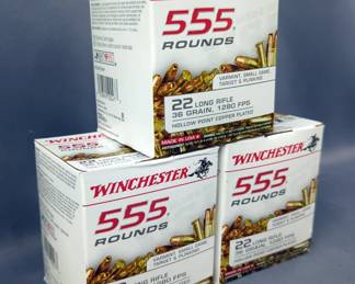  Winchester .22 LR Ammo, Approx 1665 Rds, Local Pickup Only 