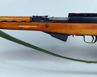China/W.I.C. SKS Unknown Cal Rifle SN# 2215892, Canvas Sling, Rubber Butt Cover, B-Square Scope Rail