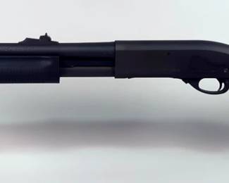 Remington 870 Express Magnum 12 ga Pump Action Shotgun SN# A180753M, 20" Bbl, For 2-3/4" Or 3" Shells, Shell Holder Attached, SN# Is Under Shell Holder, In Soft Case 