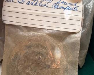 Authentic Civil War oil lamp top, Franklin campsite find