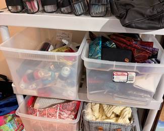 Sewing and craft supply storage bins