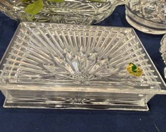 Waterford crystal rectangular tray