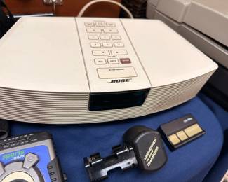Bose Wave radio and Sony sports Walkman