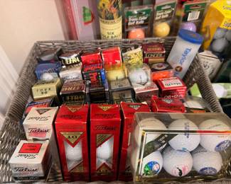 Titleist golf ball lot basket collection