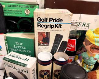 Golf Pride regrip kit books and novelties