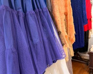 Vintage tulle petticoats and party dresses