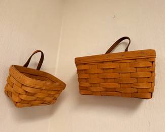 Pair of Longaberger handled baskets