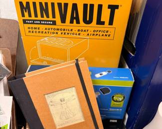 MiniVault safe and electronics lot