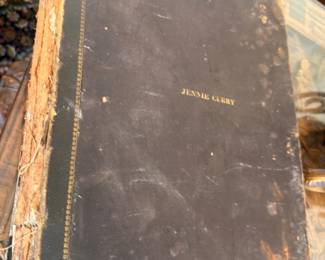 Antique Jennie Curry leather photo album
