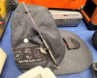 Novelty AM FM radio baseball cap