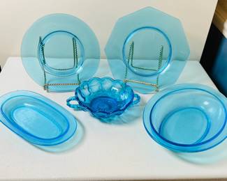 Unique Blue Glassware