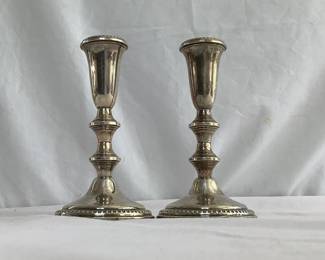 Weighted Sterling Silver Candlesticks