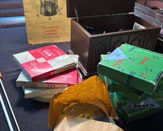 Thorens music box & discs set (Sold Together)