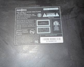 Insignia 26-inch LCD TV with built in DVD player