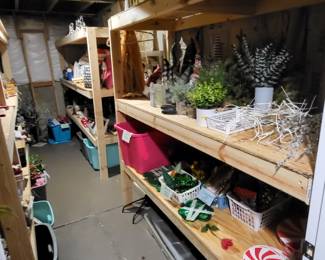 Tons of holiday decorations