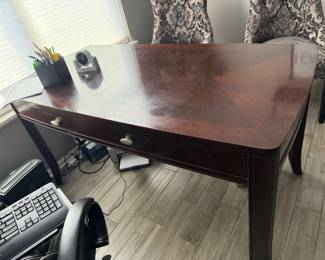 American Signature Wood Desk with one drawer