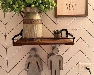 Galvanized Marquee His and Hers Symbols Restaurant Restroom Symbols Metal Signs
