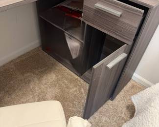 L Shape Computer Desk With shelves, one Drawer and storage