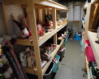 Tons of holiday decorations
