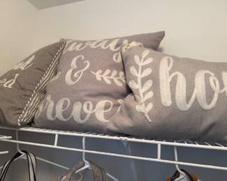 throw pillows
