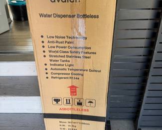 new Avalon bottle less water dispenser still in its original packaging