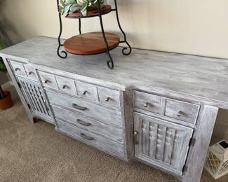 Beautiful gray credenza sideboard buffet by Fairmont Designs 