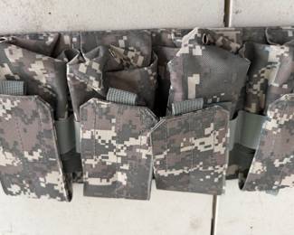 US Army MOLLE II M4 triple magazine pouch in UCP digital camouflage