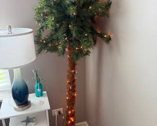 Pre-Lit Artificial Palm Tree with Lights. 