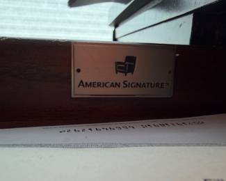 American Signature Wood Desk with one drawer