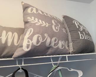 throw pillows