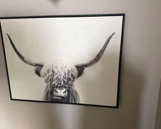 Pancho Framed Highland Cow Wall Art