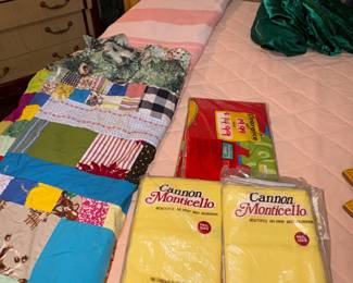 Sealed pillowcases, quilt top