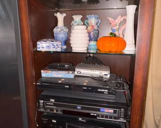 DVD players, Vases, Glass pumpkin