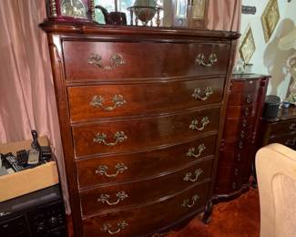 Tall boy federal style dresser one of two