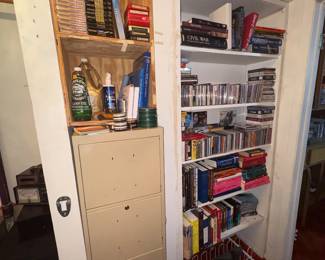 Sealed blank cassettes, 8 tracks, CDs,  books and more