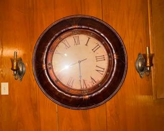 Large wall clock & More Syroco sconces