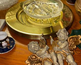 Brass plates, angels
