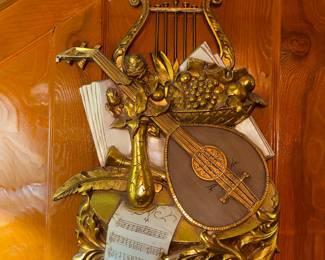 Large music related Syroco wall decor