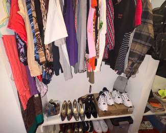 Clothing some vintage, shoes, new tennis shoes