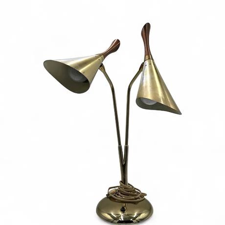 Lot 696  MCM Laurel Lamp Company Double Cone Table Lamp